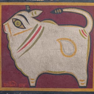 Untitled ( Cow ), Tempera on Board