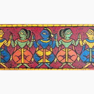 Untitled, Five Gopinis, Tempera on Board