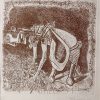 Ganesh Pyne Untitled AP - 632 Etching on Paper 11 x 10.5 inches 1985