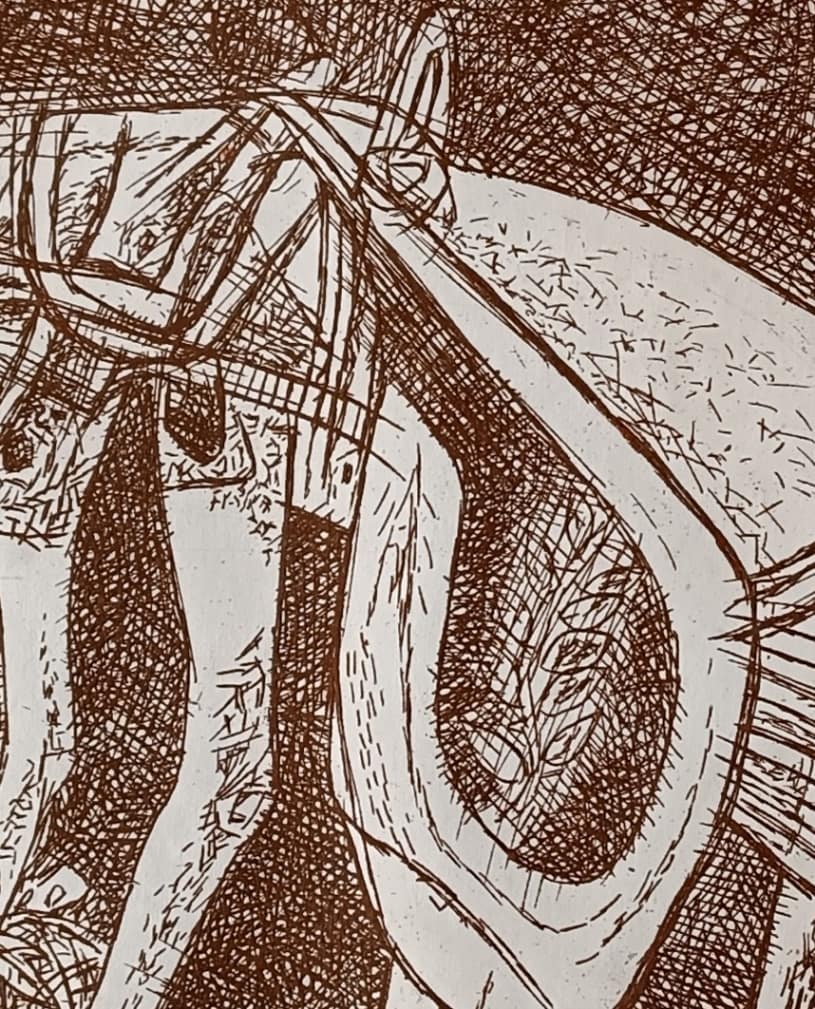 Ganesh Pyne Untitled AP - 632 Etching on Paper 11 x 10.5 inches 1985 (2)