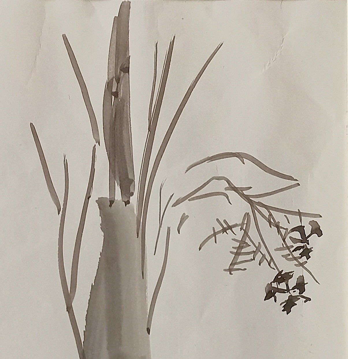 K.G. Subramanyan Watercolour on Paper 5.5 x 8 inches 2013 (1)