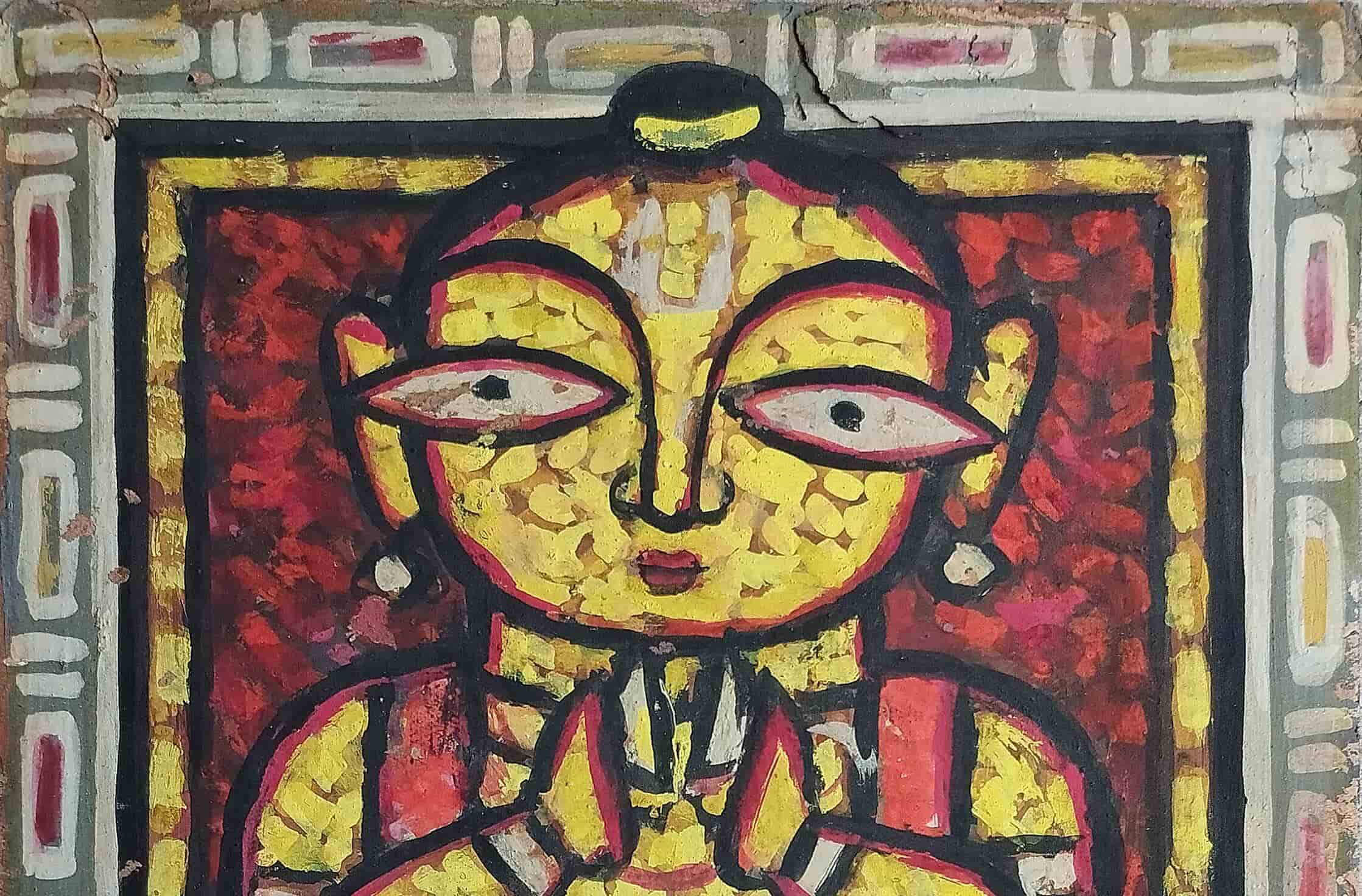 Jamini Roy Untitled Tempera on Board 10 x 8 inches (1)