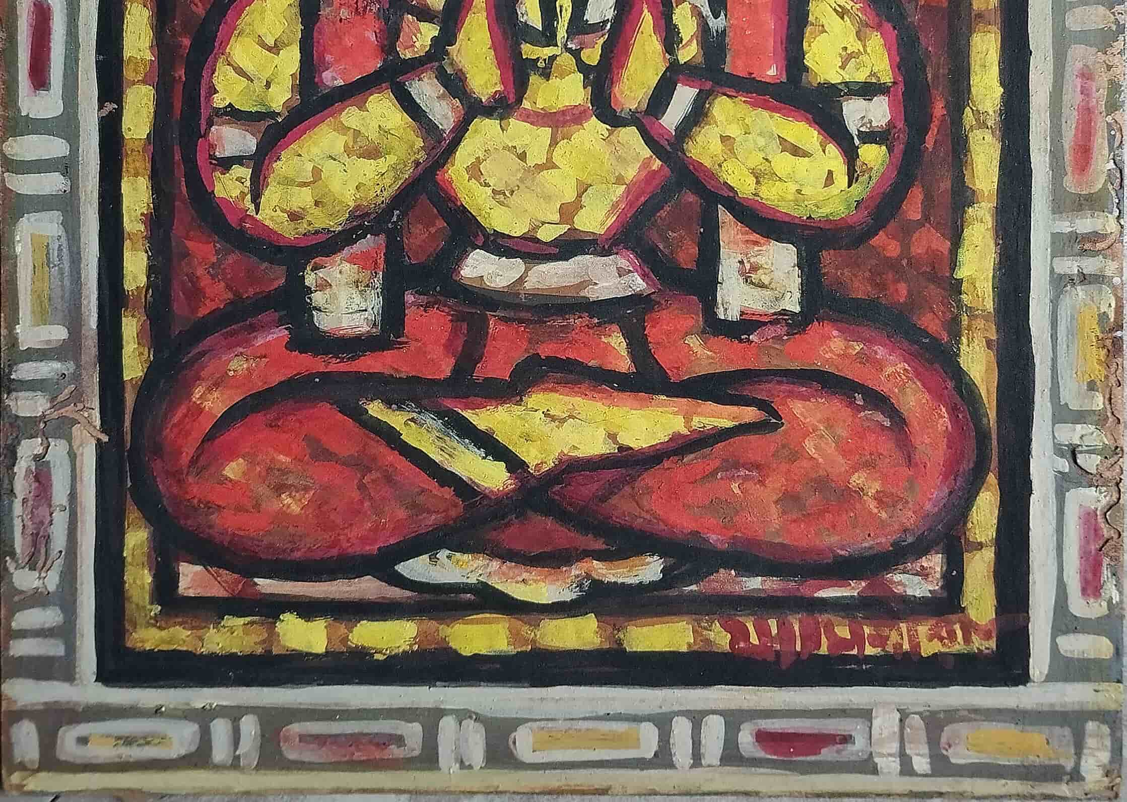 Jamini Roy Untitled Tempera on Board 10 x 8 inches (2)