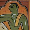 Jamini Roy Untitled Tempera on Board 14.5 x 8.5 inches (1)